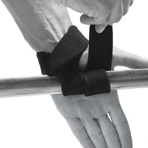 Correas de muñeca para levantamiento de pesas, correas de muñeca de Color sólido para entrenamiento de Fitness en gimnasio, precio asequible - Product Image 6