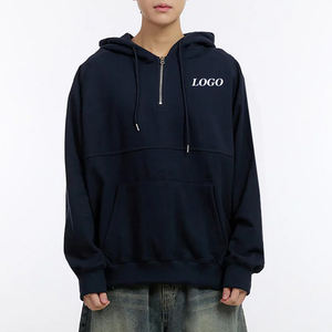 Prix abordable, dernières sweats à capuche de qualité supérieure OEM pour hommes avec fermeture éclair sur le côté et cordon de serrage pour un usage décontracté 2026 - Product Image 1