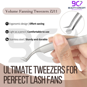 Easy to Use Non Slip Fiber Tip Eyelash Extension Grafted Tweezers, High Precision Effortless Stainless Steel Tweezers - Product Image 5