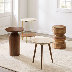 Nordique minimaliste moderne combinaison ronde Table basse latérale Design naturel créatif pour salon décor à la maison - Product Image 2