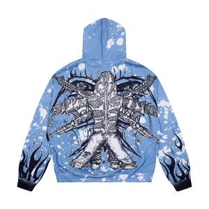 Vente en gros sweats à capuche surdimensionnés pour hommes de haute qualité 100% coton épais de luxe - Product Image 2