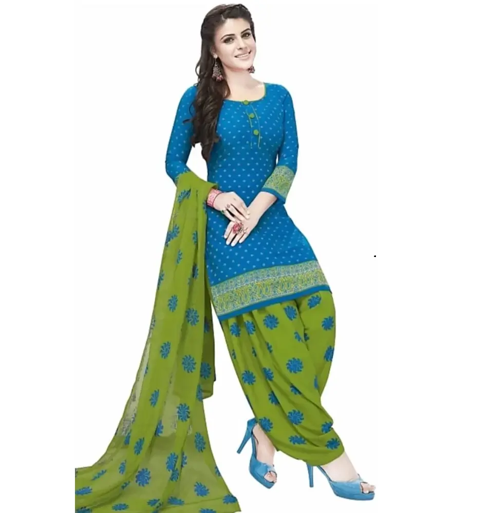 Vestido de fantasia feito no Paquistão Shalwar Kameez, vestido islâmico de luxo feito na Índia, com logotipo personalizado, elegante e elegante