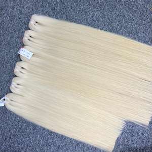 Hueso liso color 613 en cabello de trama, 100% cabello humano, cabello crudo vietnamita - Product Image 2