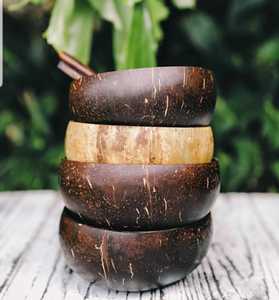 ชามมะพร้าวช้อนและช้อนทำโลโก้ได้เองเป็นมิตรต่อสิ่งแวดล้อมผลิตในเวียดนาม - Product Image 6