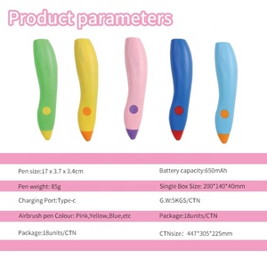 Cadeau promotionnel vente chaude en gros aérographe électrique pulvérisateur lavable <span class=keywords><strong>aquarelle</strong></span> peintures stylos Art et artisanat cadeau <span class=keywords><strong>peinture</strong></span> - Product Image 5