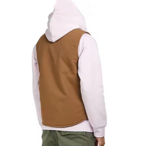 Chaleco de trabajo para hombre de alta calidad, chaqueta de lona de algodón personalizada, ropa exterior informal transpirable para invierno transpirable - Product Image 6