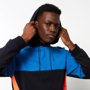 Sudadera con Capucha para Hombre, de Invierno, Tejida, a Cuadros, con Cierre, de Secado Rápido y Transpirable, Tallas Grandes, con Logotipo Personalizado, Forro Polar, Alta Calidad, MOQ Bajo - Product Image 2