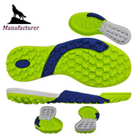 Semelle de chaussure de football en caoutchouc Wolf Brand, unisexe, légère, durable, antidérapante
