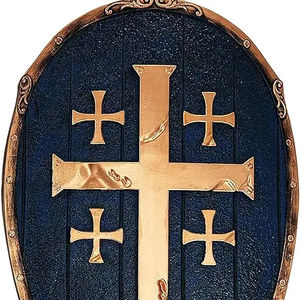 Bouclier de cerf-volant de croisé médiéval pour costume de soldat de chevalier jouer boucliers de cosplay d'halloween par Calvin Handicraft - Product Image 4