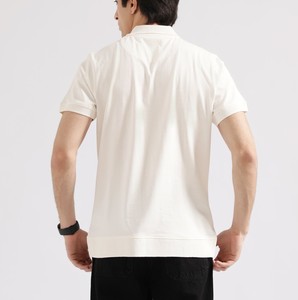 เสื้อโปโลแฟชั่นอินเทรนด์สำหรับผู้ชายทรงสลิมฟิตผ้าฝ้ายลำลองฤดูร้อนเสื้อสไตล์สตรีทสวมใส่สบาย - Product Image 5