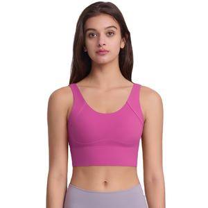 Sujetadores deportivos de alto soporte para mujer, para gimnasio, OEM, tops cortos, elásticos en cuatro direcciones, sujetador deportivo para mujer - Product Image 5