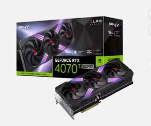 การ์ดจอ PNY GeForce RTX 4070 Ti SUPER 16GB XLR8 Industrial Plastic Gaming VERTO EPIC-X RGB โอเวอร์คล็อก พร้อมพัดลมสามตัว รองรับ DLSS 3 GDDR6X รับประกัน 3 ปี - Product Image 1