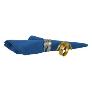 Servilletero de Tela con Acabado en Níquel Negro y Dorado, Diseño de Anillo para Servilletas, para Decoración de Mesa de Comedor en Hoteles, Restaurantes y Hogares - Product Image 6
