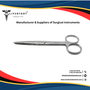 Tijeras de operación ligeras de patrón delicado, rectas, instrumentos quirúrgicos de acero inoxidable con puntas afiladas de 5 "(12,7 cm) - Product Image 3