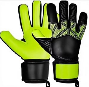 Guantes de portero de fútbol, ​​material de PU, dedos completos, antideslizantes, transpirables, cierre de gancho y bucle, equipo deportivo Unisex - Product Image 1