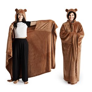 Choc Chick mặc chăn hoodie, Sherpa hoodie chăn dành cho người lớn Fluffy siêu mềm, giường ném chăn quà tặng cho phụ nữ người đàn ông - Product Image 1