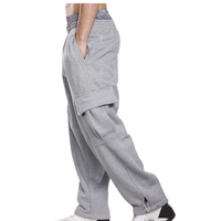 Nouveau pantalon cargo ample en coton French Terry brodé sur mesure, respirant, style hip-hop décontracté, streetwear oversize avec cordon de serrage