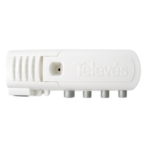 Amplificatore Domestico CEI a 3 Uscite (2+TV) (Televes 545720) (Confezione Blister) - Product Image 1
