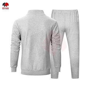 Survêtement pour homme avec impression de logo personnalisé OEM ODM, ensemble deux pièces, vêtements d'entraînement confortables - Product Image 3