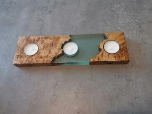 เชิงเทียนแบบเรซินผสมสำหรับตกแต่งในร่มและตามเทศกาลของตกแต่งบ้านเชิงเทียนสำหรับตกแต่งคริสต์มาสอย่างหรูหรา - Product Image 4