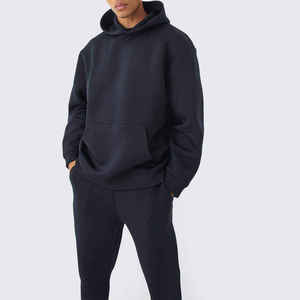 Chándal Deportivo Pesado de Envío Rápido para Hombre, Liso, 100% Algodón, Ajustado, con Logotipo Personalizado, Manga Larga - Product Image 3