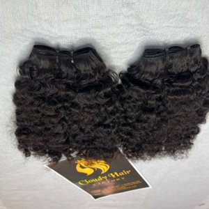 CDYHAIRVN Burmese Curly Bundles Black 8-40inch High Quality Machine Double Weft Raw Vietnamese Human Hair Bundle - Product Image 2
