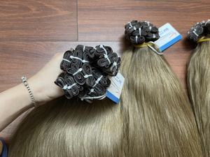 100% extensiones de cabello humano virgen vietnamita sin enredos sin derramamiento todos los colores tinte adecuado 100g cada paquete extensiones de cabello con cinta - Product Image 6
