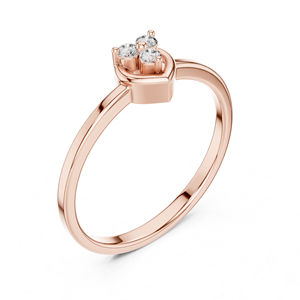 Bague en or jaune 14 carats avec diamant rond de laboratoire pour femmes |   Vêtements de bureau |   Nouveau diamant cultivé - Product Image 6