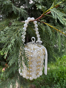 Luxury Designer <b>Pearl</b> <b>Clutch</b> Evening Purse Premium Wedding Party Bag with Chains Straps Beading for Fashion Events by Tradebyd - Product Image 6