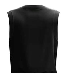 Uniforme de baloncesto de diseño personalizado, tejido transpirable, camiseta sublimada, aparejos de sarga, manga corta, baloncesto juvenil de COSH - Product Image 5