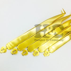 ใหม่แหนบต่อขนตาพลาสม่าสีทองแบบยั่งยืนแหนบเงินกระเป๋าแหนบดีไซน์ขนมิงค์โลโก้สแตนเลส - Product Image 4