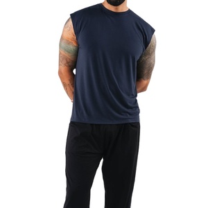 Camiseta sin mangas de corte holgado, novedad, lisa, para verano, ropa deportiva, estilo vintage, unisex, de color sólido, de secado rápido, con cuello redondo. - Product Image 4