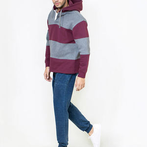 Factory Wholesale Winter <b>Quarter</b> Zipper Luxury Oversized Hoodie Heavy Pullover Custom Embroidery Logo 100% Cotton <b>Fleece</b> Quick - Product Image 2