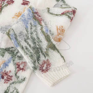 Winter Warm <b>Ladies</b> Double Breasted Front Custom Logo <b>Cardigans</b> Sweaters with <b>Long</b> Sleeves Custom Color Casual Fashion - Product Image 4