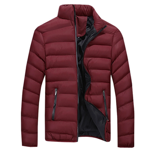 Veste personnalisée de haute qualité en toile à manches longues avec rembourrage à fermeture éclair et braguette pour hommes, couleur bleue unie, directement de l'usine du Bangladesh - Product Image 3