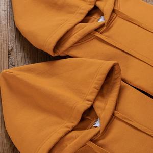 Sweats à capuche de qualité supérieure pour hommes, sweats à capuche en coton personnalisés à manches longues, sweats à capuche décontractés à motif solide personnalisés pour hommes - Product Image 2