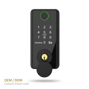<span class=keywords><strong>Serrure</strong></span> de <span class=keywords><strong>porte</strong></span> intelligente Tuya 5-en-1, biométrique, <span class=keywords><strong>à</strong></span> empreintes digitales, avec clavier numérique, entrée sans clé, WiFi, avec carte IC <span class=keywords><strong>pour</strong></span> la maison et le bureau - Product Image 1