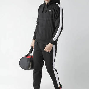 Venta al por mayor sólido chándal 100% algodón Jogger ropa deportiva logotipo personalizado impreso pantalones de chándal invierno pulóver en XL adulto de talla grande - Product Image 3