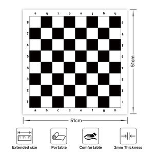 맞춤형 투톤 천연 고무 미끄럼 방지 온도 조절 매트 방수 테이블탑 만화 스크래치 방지 게이밍 체스 마우스 매트 - Product Image 4