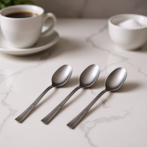 ELITE Juego de cucharas de café de acero inoxidable cromado pulido CVLX90C6 de 6 piezas, 13,1 cm - Product Image 3