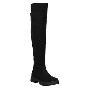 Bottines noires pour femmes, au-dessus du genou - Product Image 1