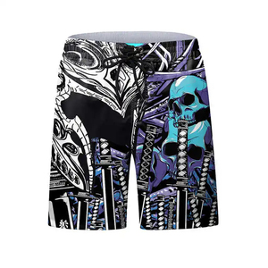 Shorts de boxe et MMA unisexe grande taille, taille élastique, séchage rapide, respirant, extensible, pour entraînement de kickboxing, Muay Thai et gym - Product Image 4