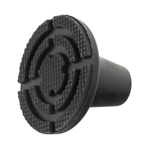 Stecca da Biliardo in Gomma Nera, Tubo Ø/ 19 mm / Base Ø/ 85 mm. Tipo a ventosa, confezione da 5 unità - Product Image 2