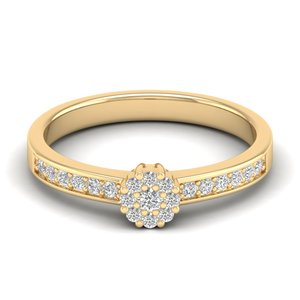 Reyes ขายส่ง VVS1 0.27กะรัตรอบตัด Moissanite 925เงินสเตอร์ลิงแหวนหมั้นเครื่องประดับแต่งงานแบบดั้งเดิม - Product Image 1