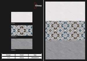 Moderno 300x600mm puro Super blanco brillante pulido cerámica baño pared azulejos 12x24 porcelana brillante vitrificado piso apartamentos - Product Image 3