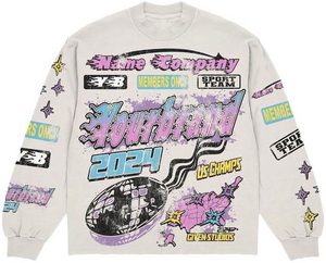 Sudadera con capucha y pantalones de chándal vintage personalizados, conjunto de dos piezas para correr, traje de sudor Dtg con serigrafía, chándal de lavado ácido desteñido por el sol para hombre - Product Image 2