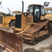 Bulldozer sur chenilles Caterpillar D5M d'occasion, 13 tonnes, capacité de la benne de 4,5 m, 100 CV, certifié CE, marque japonaise d'origine, roulement de boîte de vitesses à faible résistance
