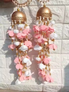 Punjabi Floral Kaleera Hathpool Brazaletes Par Joyería nupcial Haldi Sangeet Mayun Bodas Indian PakistaniTraditional Accesorios - Product Image 2