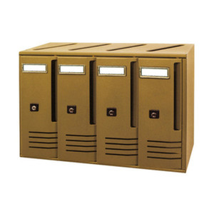 Cassetta Postale Alubox a 4 Posti Bronzo Art. C4 - Product Image 1