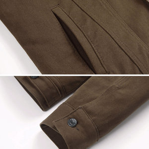 Chaqueta vaquera para hombre, color sólido personalizado, para exteriores, de peso pesado, transpirable, de Color sólido, chaqueta de estilo informal de secado rápido para hombre - Product Image 3